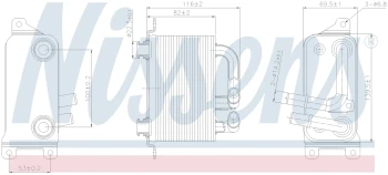 NISSENS Oil Cooler, automatic transmission 90833